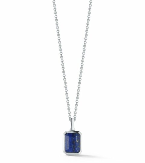 Men’S MATEO  | Emerald Cut Lapis Necklace