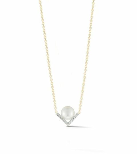 Women’S MATEO  | 14Kt Gold Right Angle Pearl Necklace