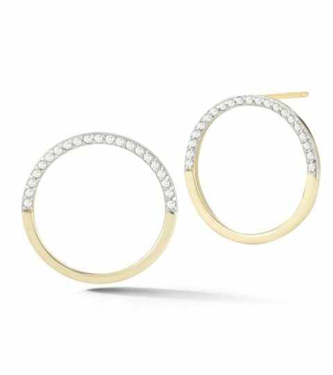 Women’S MATEO  | 14Kt Gold Medium Halfmoon Hoops