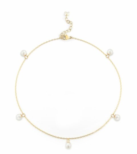 Women’S MATEO  | 14Kt Gold 5 Point Pearl Anklet