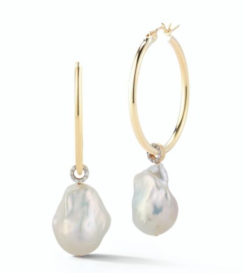 Women’S MATEO  | 14Kt Gold Baroque Pearl Detachable Hoops