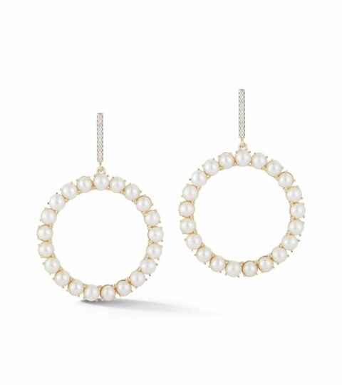 Women’S MATEO  | 14Kt Ring Of Pearls Drop Earring