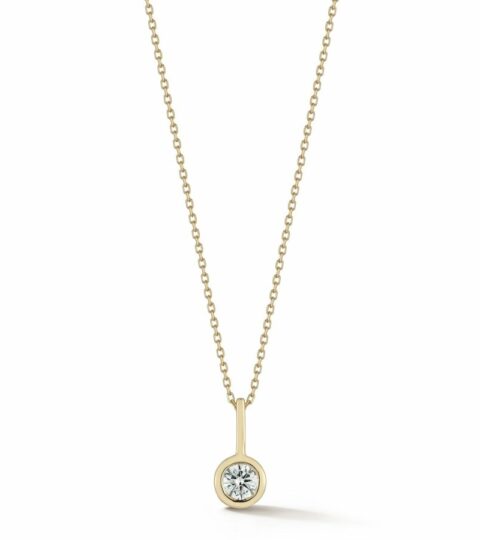 Women’S MATEO  | 14Kt Round Diamond Necklace