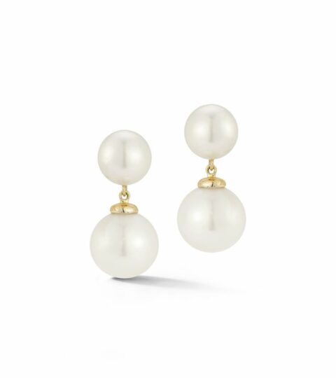 Women’S MATEO  | 14Kt Duo Pearl Dot Drop Earrings