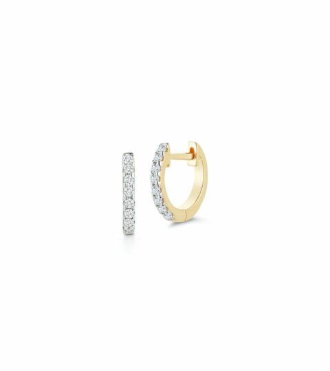 Women’S MATEO  | 10Mm Diamond Huggie – Yellow Gold