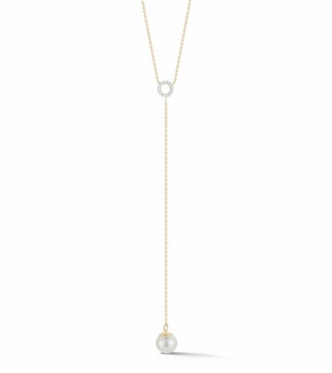 Women’S MATEO  | Circ Du Pearl Lariat With Diamonds