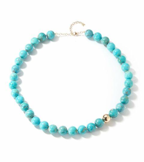 Women’S MATEO  | 14Kt Turquoise With Gold Dot Necklace