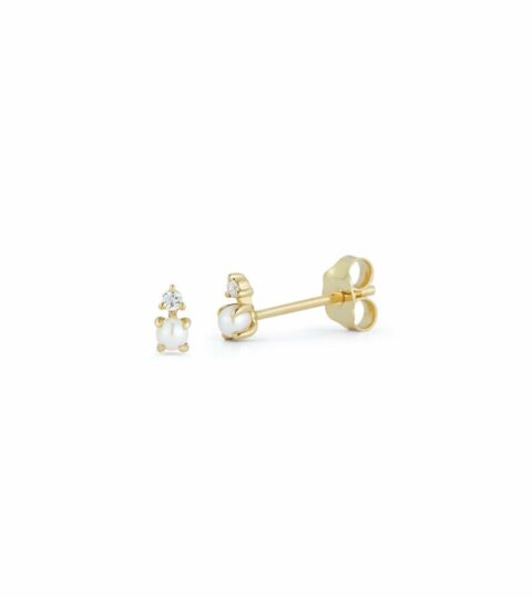 Women’S MATEO  | 14Kt The Little Things Uni Pearl And Diamond Studs