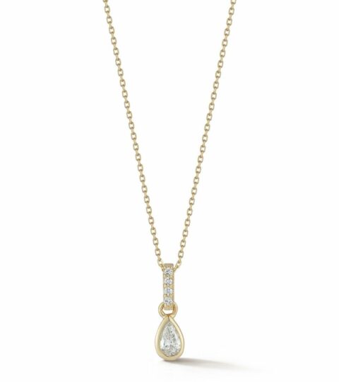 Women’S MATEO  | 14Kt Pear Diamond Necklace