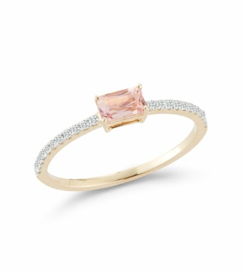 Women’S MATEO  | Emerald Cut Morganite Ring