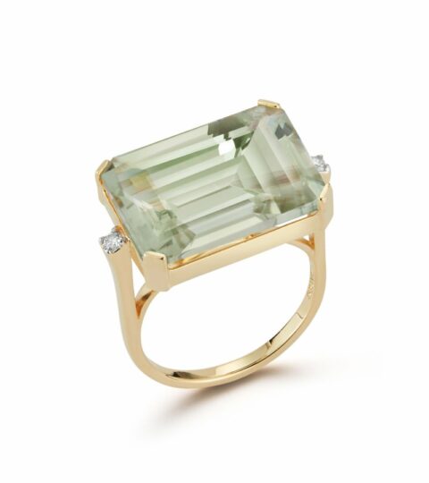 Women’S MATEO  | East West Green Amethyst Ring