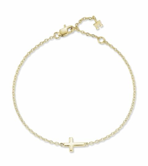 Men’S MATEO  | 14Kt Mini Cross Bracelet