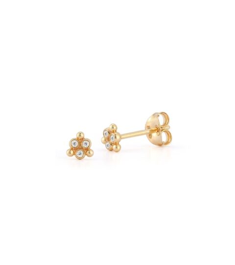 Women’S MATEO  | 14Kt Diamond Bubble Studs