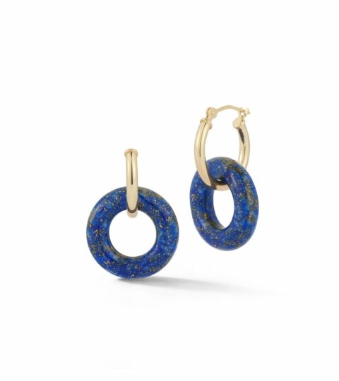 Women’S MATEO  | 14Kt Lapis Donut Hoops