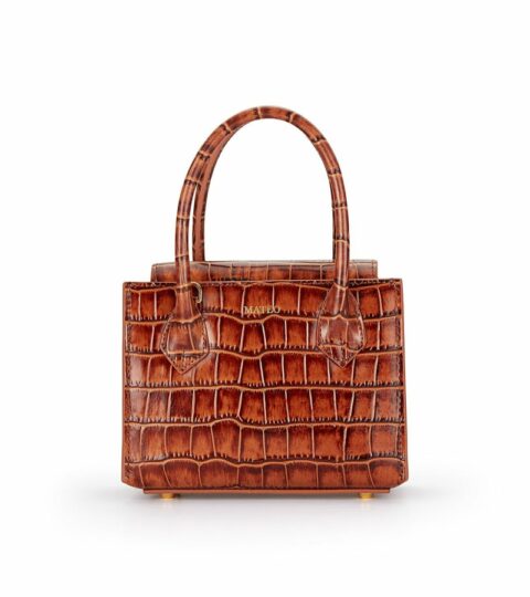 Bags MATEO  | Cognac Croc Diana Bag