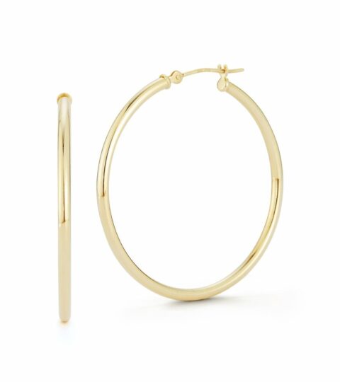 Women’S MATEO  | 14Kt Gold Classic Hoops – 35Mm