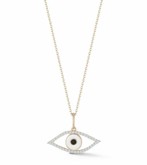 Women’S MATEO  | 14Kt Gold Diamond Eye Of Protection Necklace