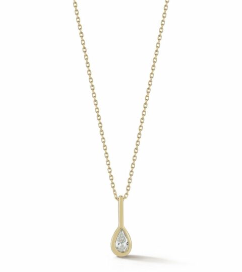 Women’S MATEO  | 14Kt Pear Diamond Necklace