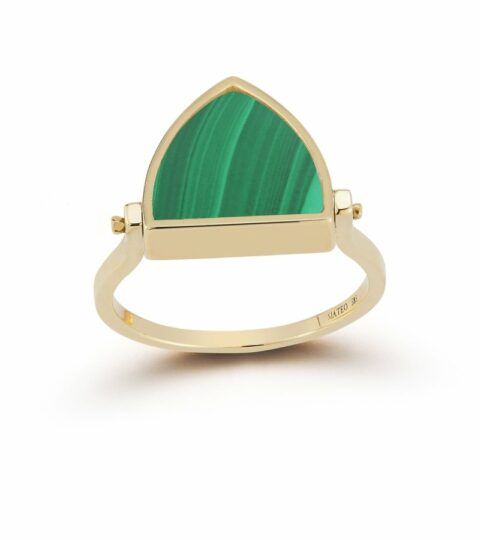 Women’S MATEO  | 14Kt Malachite Flip Ring