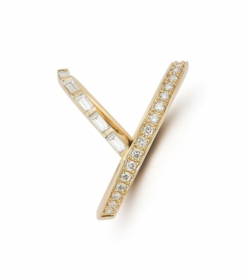 Women’S MATEO  | 14Kt Diamond Y Bar Ring