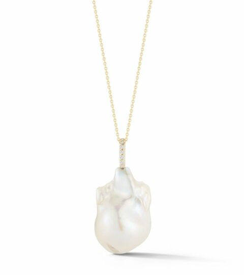 Women’S MATEO  | 14Kt Gold And Diamonds Baroque Pearl Necklace