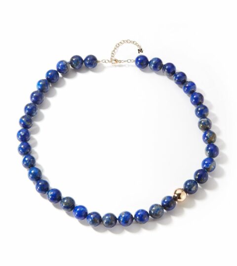 Women’S MATEO  | 14Kt Lapis With Gold Dot Necklace