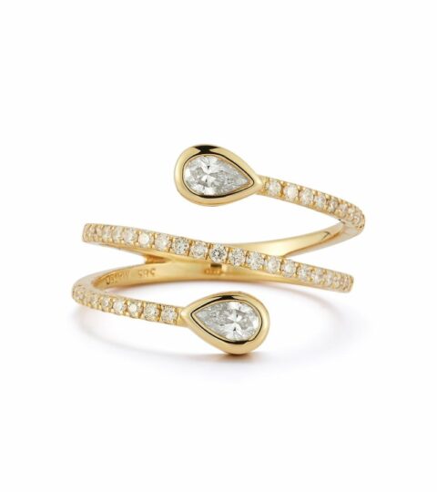 Women’S MATEO  | 14Kt Pear Diamond Wrap Ring