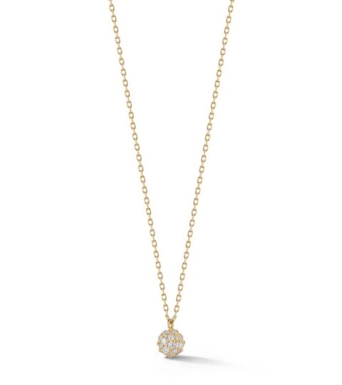 Women’S MATEO  | 14Kt Diamond Ball Necklace