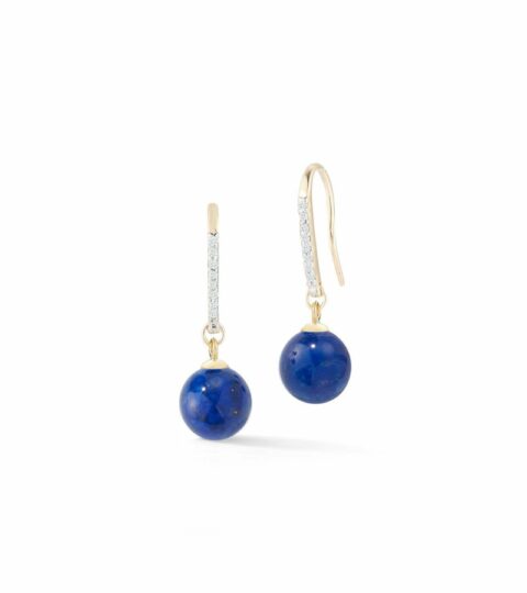 Women’S MATEO  | 14Kt Gold Single Lapis Drop Earrings