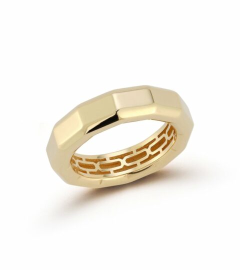 Men’S MATEO  | 14Kt Faceted Band