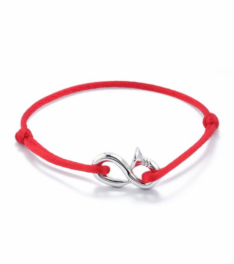 Men’S MATEO  | Bent Nail On Red Nylon Cord Bracelet