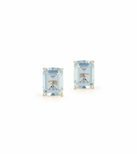 Women’S MATEO  | 14Kt Blue Topaz Studs