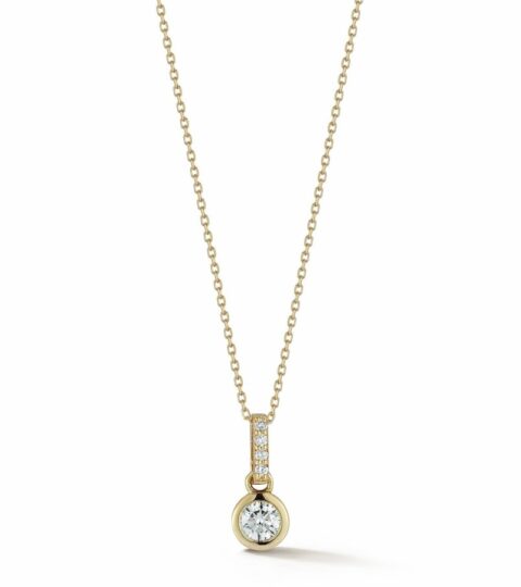 Women’S MATEO  | 14Kt Round Diamond Necklace