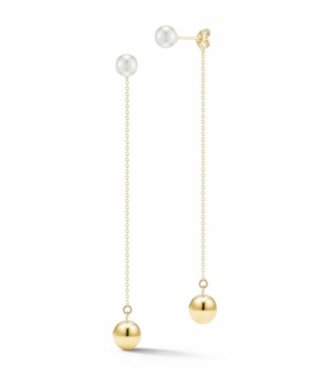 Women’S MATEO  | 14Kt Gold & Pearl Ball Drop Earrings