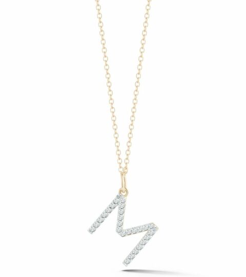 Women’S MATEO  | 14Kt Gold Diamond Initial Necklace