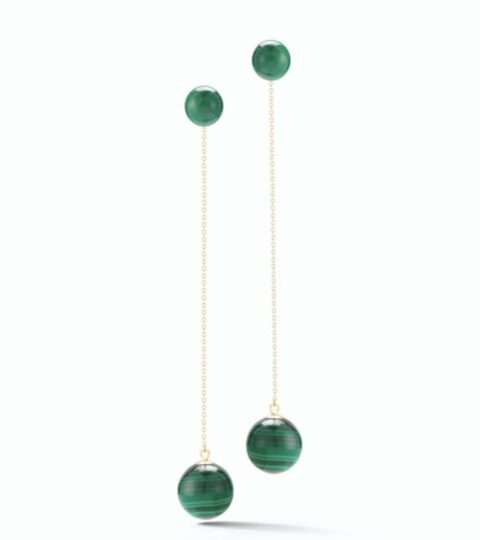 Women’S MATEO  | Malachite Ball Drop Earrings