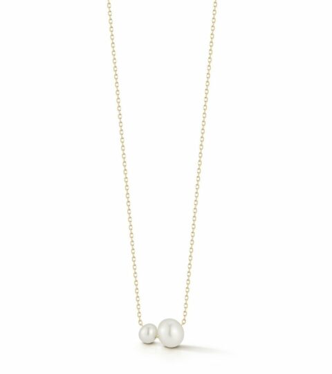 Women’S MATEO  | 14Kt Duo Suspended Pearl Necklace