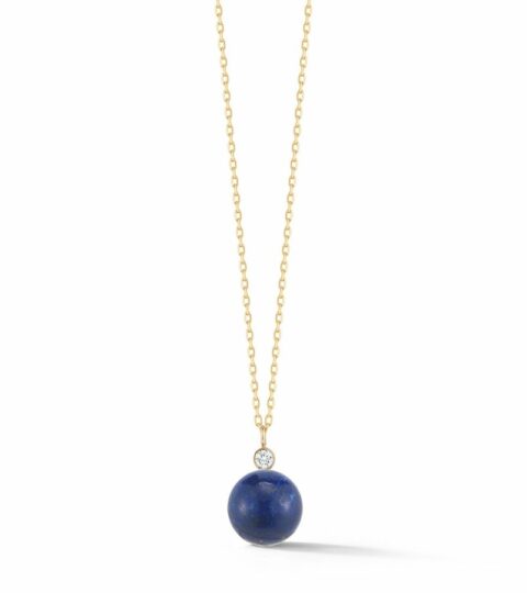 Women’S MATEO  | 14Kt Gold Lapis And Diamond Dot Necklace