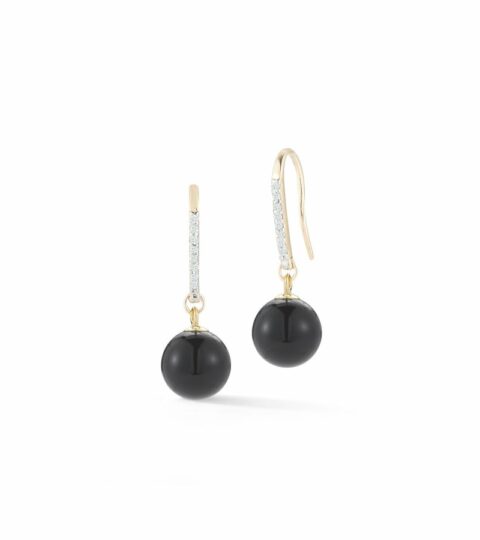 Women’S MATEO  | 14Kt Gold Single Onyx Drop Earrings