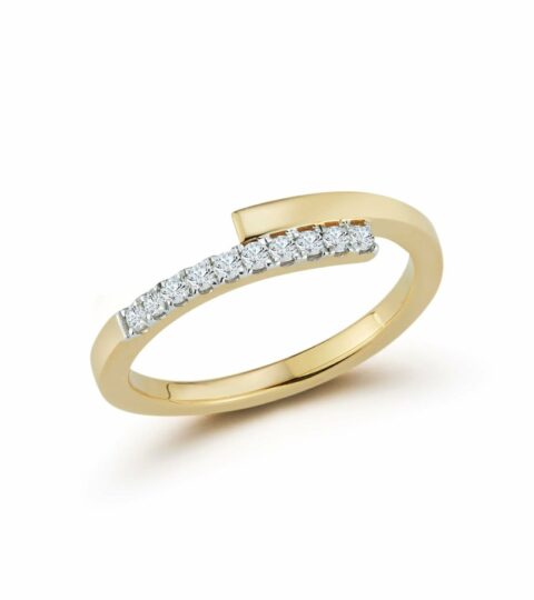 Women’S MATEO  | 14Kt Gold And Diamond Bypass Ring