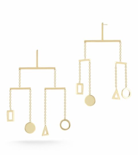 Women’S MATEO  | 14Kt Gold Kinetic Object Mobile Earring